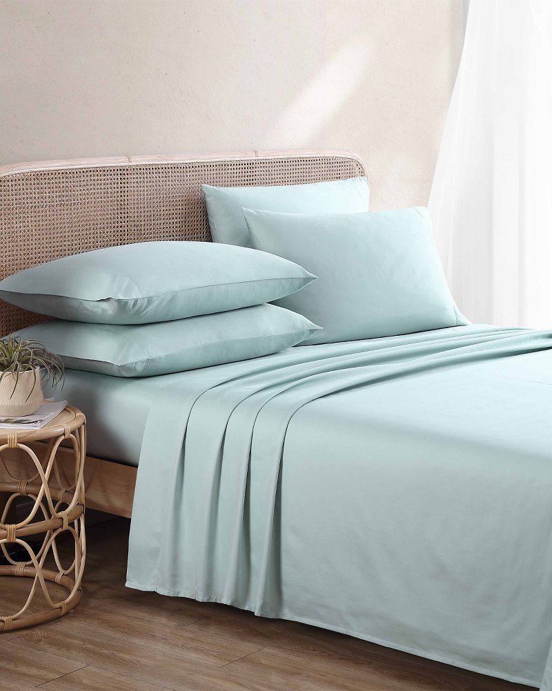 Solid Sateen 6-Piece King Sheet Set Blue | Tommy Bahama Deals - Solid Sateen 6-Piece King Sheet Set