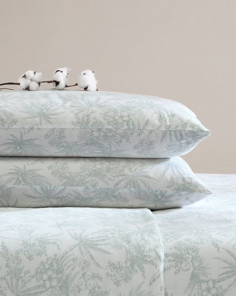Pen and Ink 4-Piece Queen Sheet Set Spring Green | Tommy Bahama Quality - Pen and Ink 4-Piece Queen Sheet Set