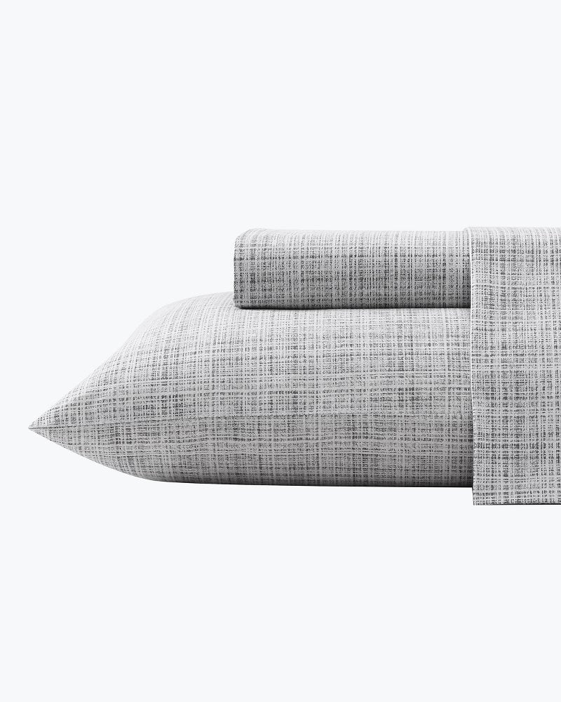 Raffia Linen Queen Sheet Set Grey | Tommy Bahama Best Seller - Raffia Linen Queen Sheet Set