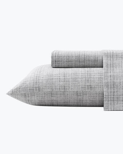 Raffia Linen Queen Sheet Set Grey | Tommy Bahama Best Seller - Raffia Linen Queen Sheet Set