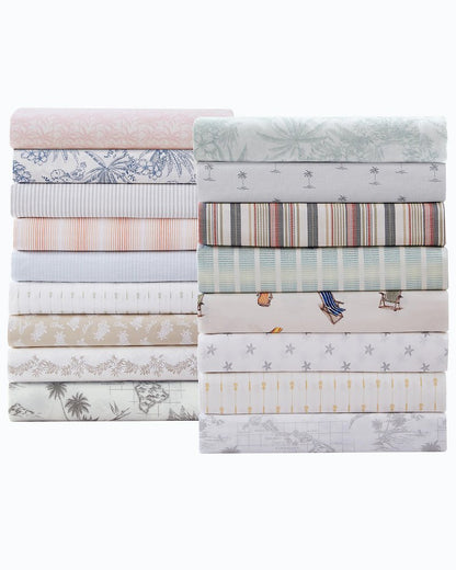 Lovely Palms 4-Piece King Sheet Set Pink | Tommy Bahama Top Pick - Lovely Palms 4-Piece King Sheet Set