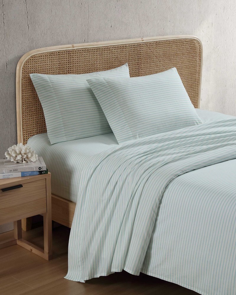 Cool Beach Stripe 4-Piece King Sheet Set Stripe Blue | Tommy Bahama Discount - Cool Beach Stripe 4-Piece King Sheet Set