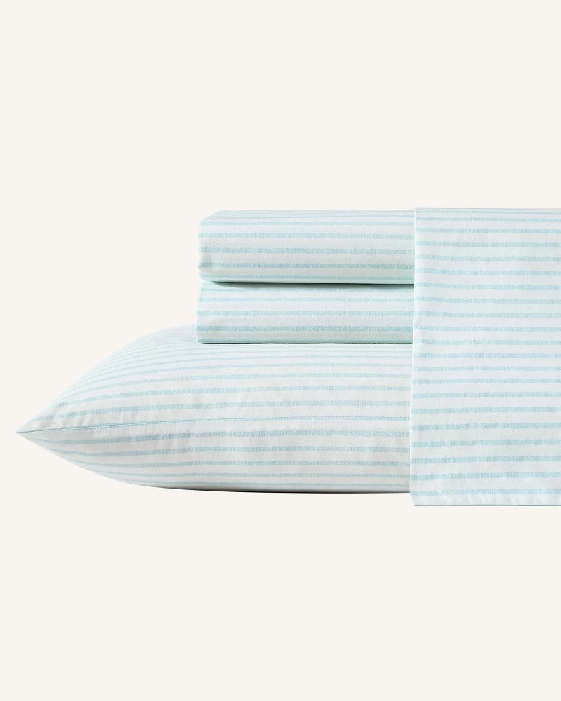 Cool Beach Stripe 4-Piece King Sheet Set Stripe Blue | Tommy Bahama Discount - Cool Beach Stripe 4-Piece King Sheet Set