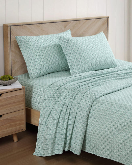 Coastal Batik Green 4-Piece King Sheet Set Spring Green | Tommy Bahama Hot Sale - Coastal Batik Green 4-Piece King Sheet Set
