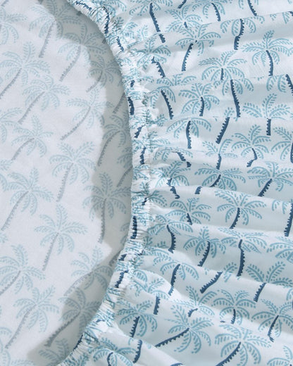Palmtastic 4-Piece King Sheet Set Blue | Tommy Bahama Quality - Palmtastic 4-Piece King Sheet Set