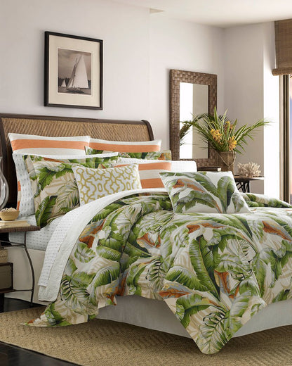 Palmiers Queen Comforter Set Green | Tommy Bahama Special Offer - Palmiers Queen Comforter Set