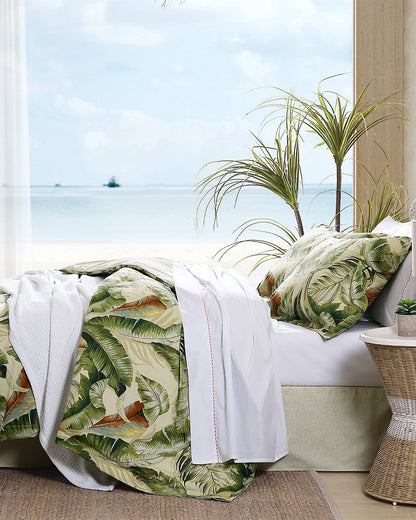 Palmiers Queen Comforter Set Green | Tommy Bahama Special Offer - Palmiers Queen Comforter Set