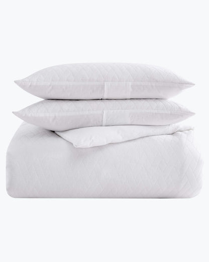 Wicker Woven 3-Piece King Comforter Set White | Tommy Bahama Quality - Wicker Woven 3-Piece King Comforter Set