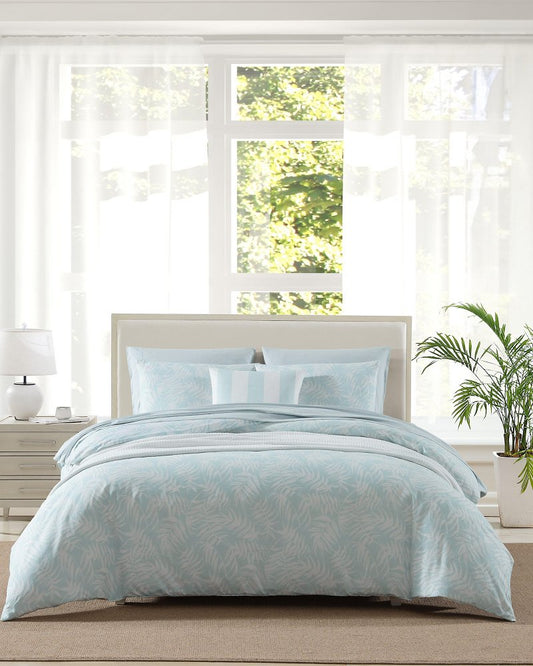 Art of Palms 3-Piece Full/Queen Comforter Set Blue | Tommy Bahama Trusted - Art of Palms 3-Piece Full/Queen Comforter Set