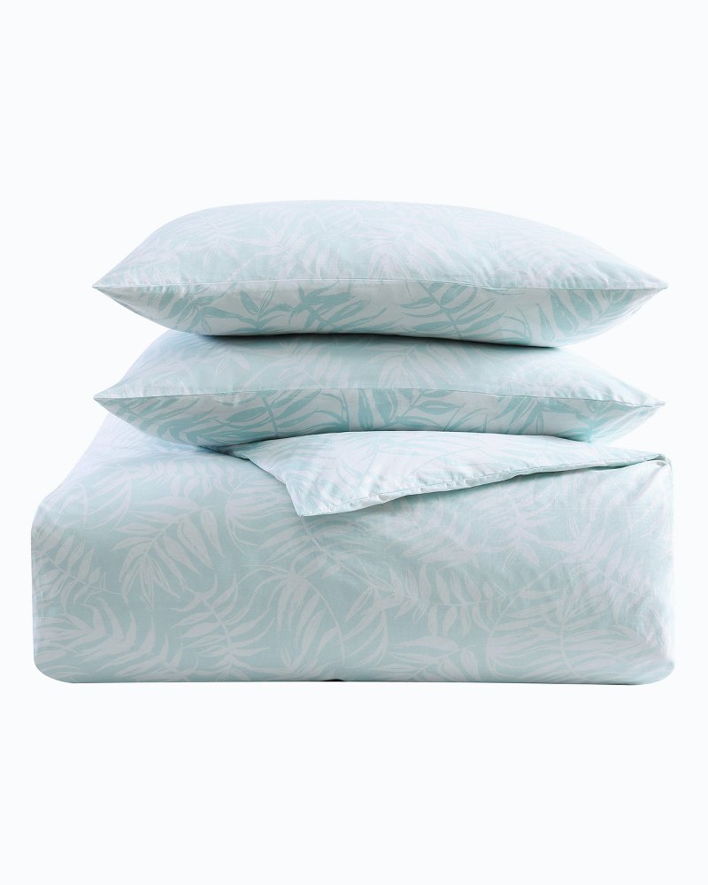 Art of Palms 3-Piece Full/Queen Comforter Set Blue | Tommy Bahama Trusted - Art of Palms 3-Piece Full/Queen Comforter Set