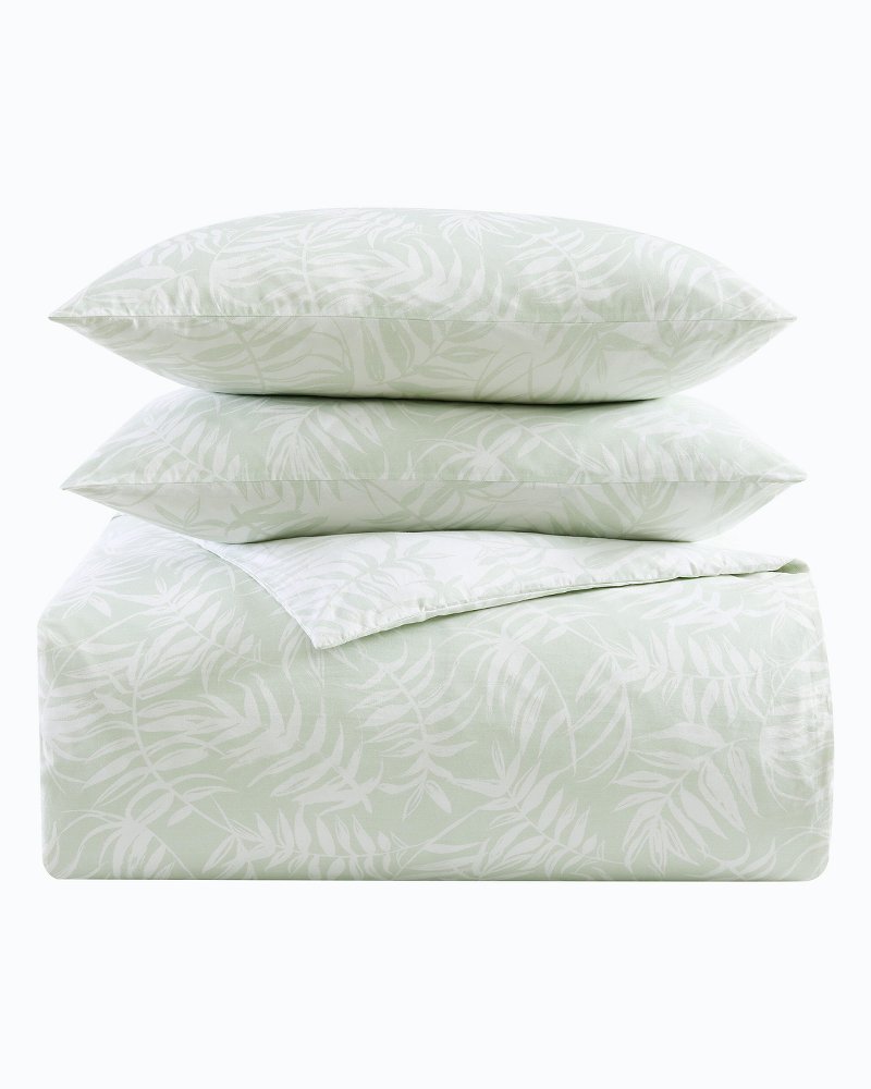Art of Palms 3-Piece Full/Queen Comforter Set Green | Tommy Bahama Signature - Art of Palms 3-Piece Full/Queen Comforter Set