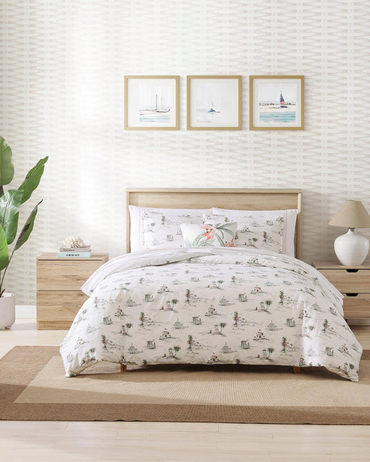 Beach Club 3-Piece King Comforter Set Grey | Tommy Bahama Everyday - Beach Club 3-Piece King Comforter Set