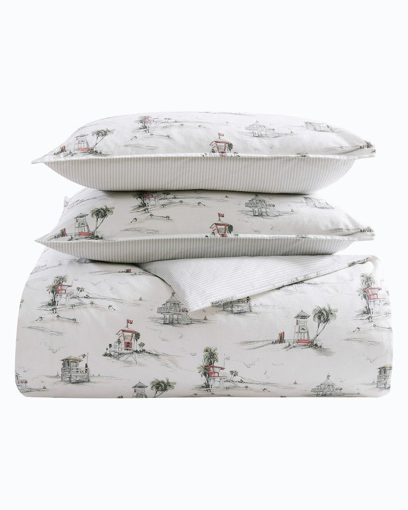 Beach Club 3-Piece King Comforter Set Grey | Tommy Bahama Everyday - Beach Club 3-Piece King Comforter Set