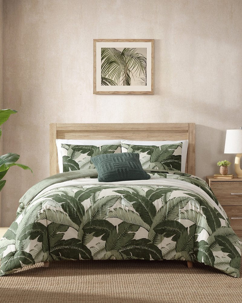Vintage Palms 3-Piece Full/Queen Comforter Set Jungle | Tommy Bahama Trusted - Vintage Palms 3-Piece Full/Queen Comforter Set