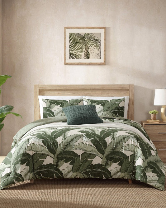 Vintage Palms 3-Piece King Comforter Set Jungle | Tommy Bahama Quality - Vintage Palms 3-Piece King Comforter Set