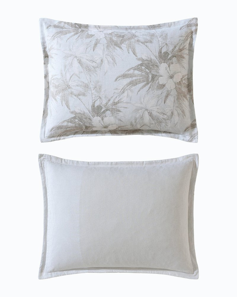 Beachway Blooms 3-Piece Full/Queen Comforter Set Grey | Tommy Bahama Customer Favorite - Beachway Blooms 3-Piece Full/Queen Comforter Set