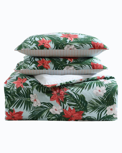 Festive Palms Reversible King 3-Piece Comforter Set Multicolor | Tommy Bahama Customer Favorite - Festive Palms Reversible King 3-Piece Comforter Set