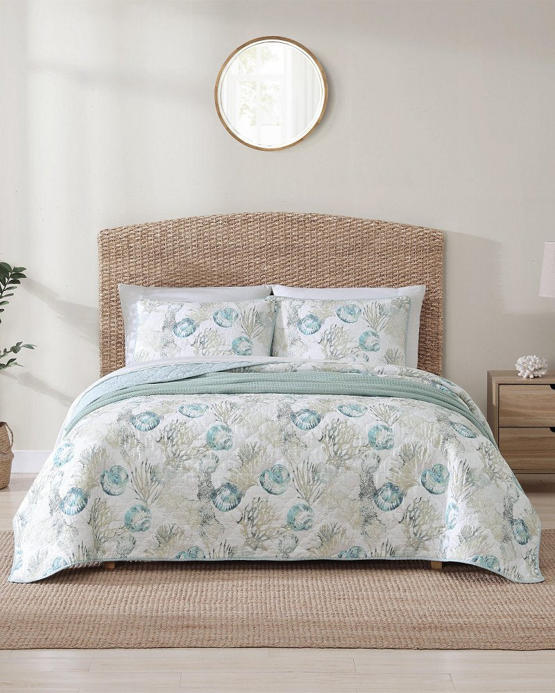 Freeport 3-Piece Full/Queen Quilt Set Blue | Tommy Bahama Best Price - Freeport 3-Piece Full/Queen Quilt Set