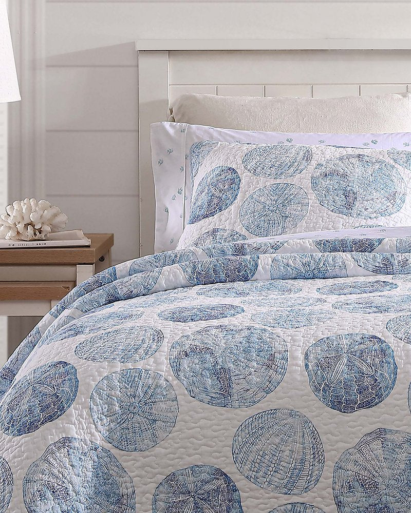 Ocean Isle 2-Piece Twin Quilt Set Blue | Tommy Bahama Sale - Ocean Isle 2-Piece Twin Quilt Set