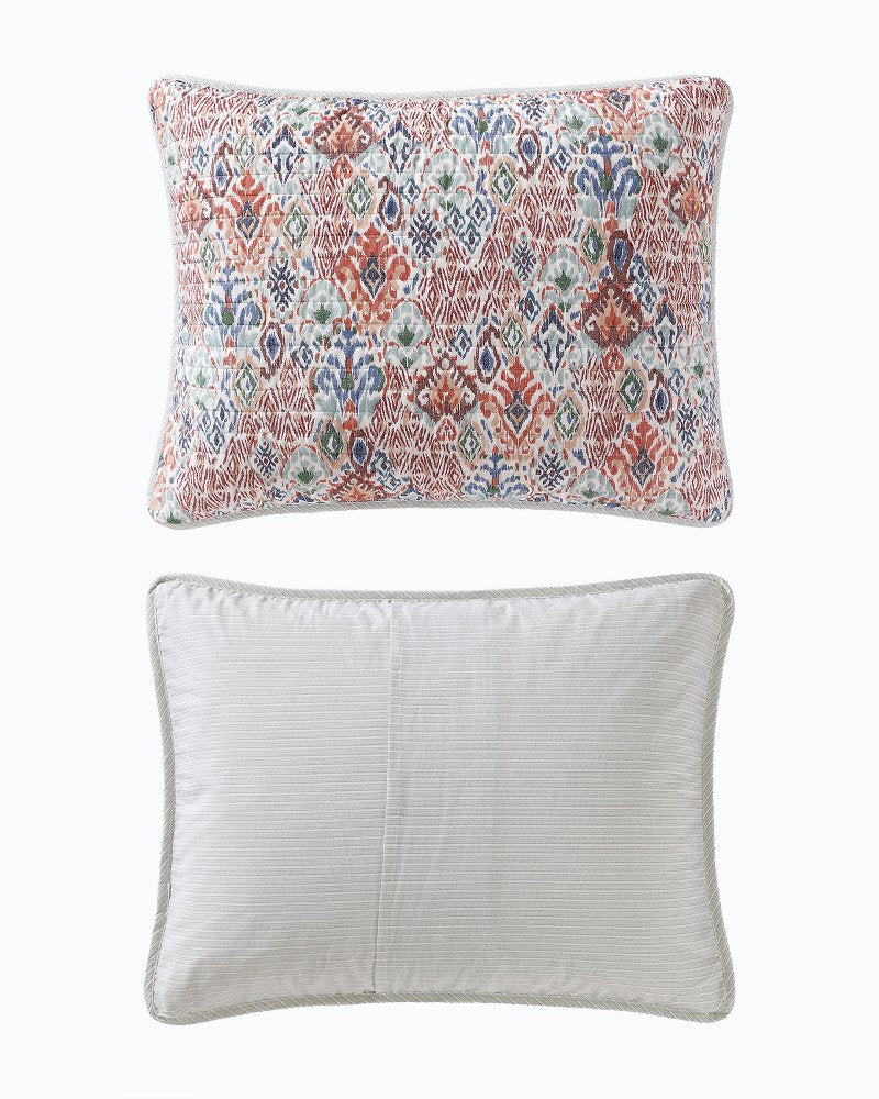 Ikat Tropics Reversible 3-Piece Full/Queen Quilt Set Multicolor | Tommy Bahama Latest - Ikat Tropics Reversible 3-Piece Full/Queen Quilt Set