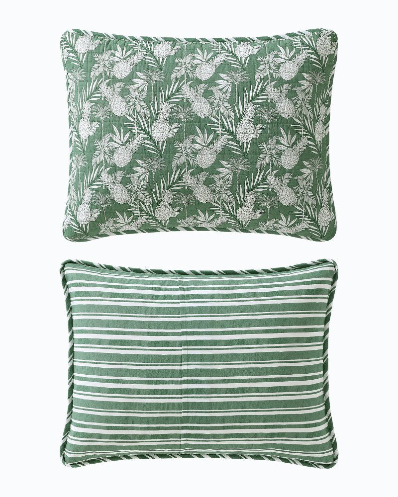Pineapple Venture 3-Piece Full/Queen Quilt Set Green | Tommy Bahama Exclusive - Pineapple Venture 3-Piece Full/Queen Quilt Set