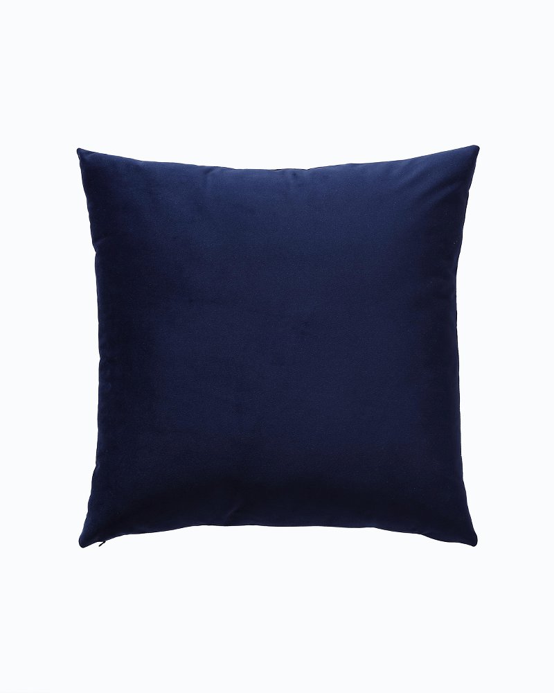 Holiday Retriever Velvet Decorative Pillow Navy | Tommy Bahama Special Offer - Holiday Retriever Velvet Decorative Pillow