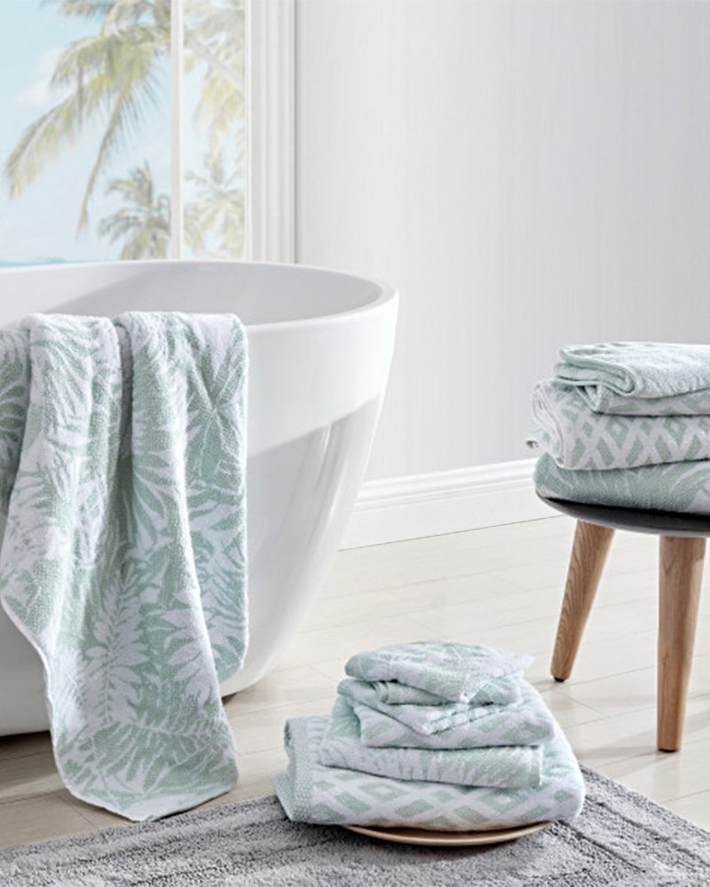 Lago Palm 6-Piece Towel Set Green | Tommy Bahama Trending - Lago Palm 6-Piece Towel Set