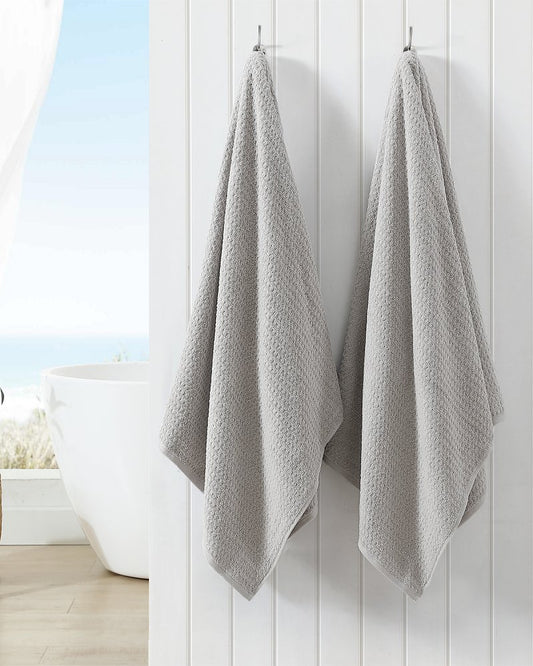 Northern Pacific 2-Piece Bath Towel Set Grey | Tommy Bahama Everyday - Northern Pacific 2-Piece Bath Towel Set