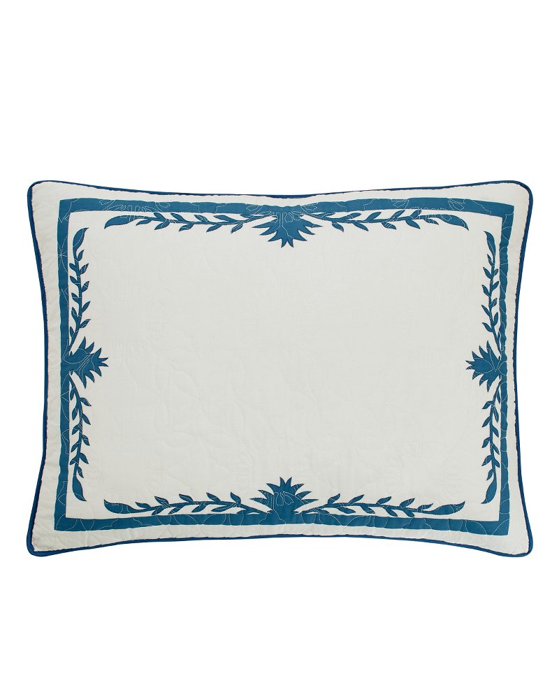 Aloha Pineapple King Sham Blue | Tommy Bahama Featured - Aloha Pineapple King Sham