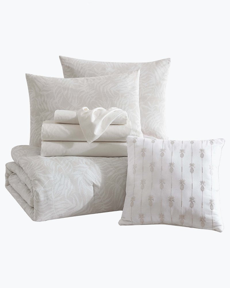 Art Of Palms 8-Piece King Bed Set Beige | Tommy Bahama Great Value - Art Of Palms 8-Piece King Bed Set
