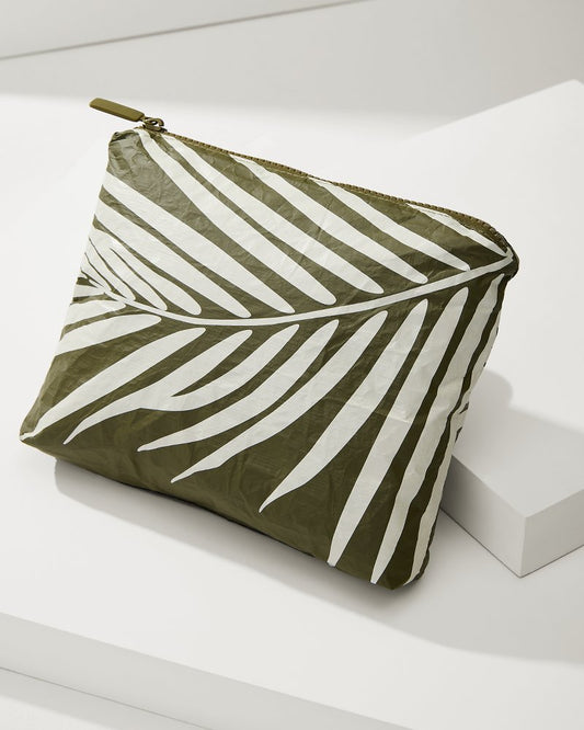 Aloha Collection Shade Small Pouch Creme/Olive | Tommy Bahama Great Value - Aloha Collection Shade Small Pouch