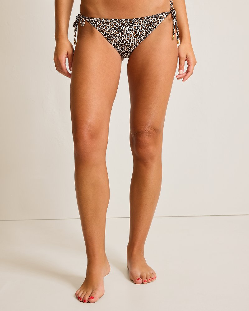Lily Cat Reversible String Bikini Bottoms Black Rev | Tommy Bahama Trending - Lily Cat Reversible String Bikini Bottoms