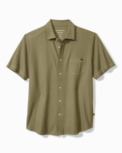 Emfielder IslandZone® Knit Short-Sleeve Shirt Tea Leaf | Tommy Bahama New - Emfielder IslandZone® Knit Short-Sleeve Shirt