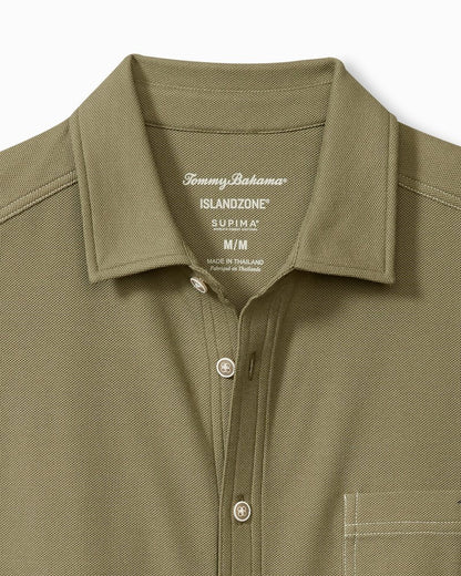 Emfielder IslandZone® Knit Short-Sleeve Shirt Tea Leaf | Tommy Bahama New - Emfielder IslandZone® Knit Short-Sleeve Shirt