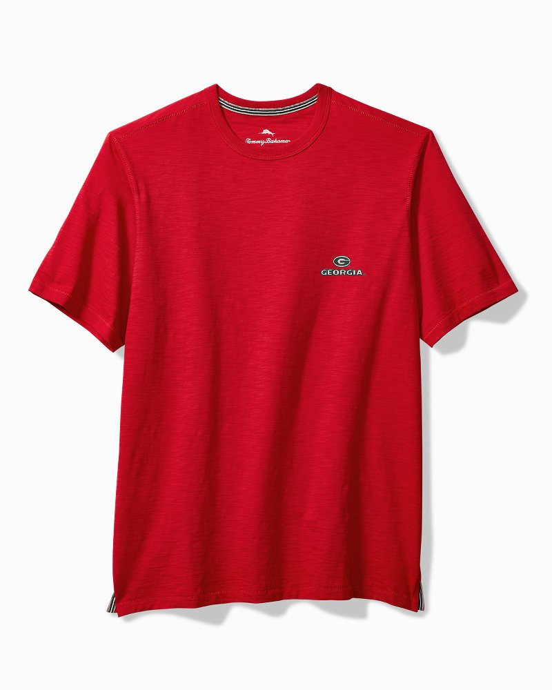Collegiate Bali Beach Crew T-Shirt Georgia | Tommy Bahama Latest - Collegiate Bali Beach Crew T-Shirt