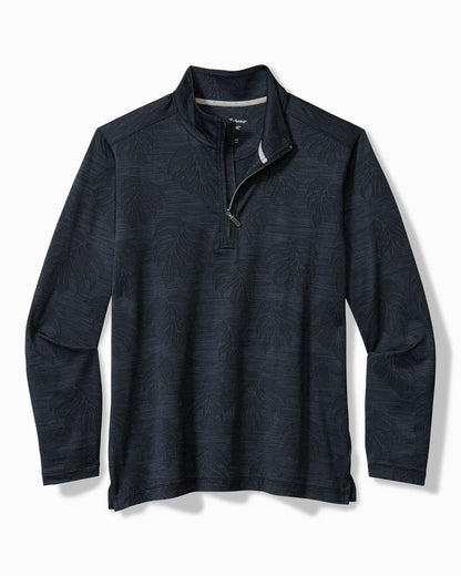 Monstera Fade IslandZone® Half-Zip Sweatshirt Black | Tommy Bahama Great Value - Monstera Fade IslandZone® Half-Zip Sweatshirt
