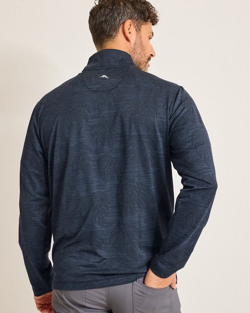 Monstera Fade IslandZone® Half-Zip Sweatshirt Black | Tommy Bahama Great Value - Monstera Fade IslandZone® Half-Zip Sweatshirt