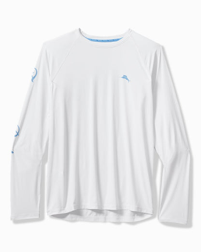 Chill Time Surf IslandZone® Rash Guard White | Tommy Bahama Latest - Chill Time Surf IslandZone® Rash Guard