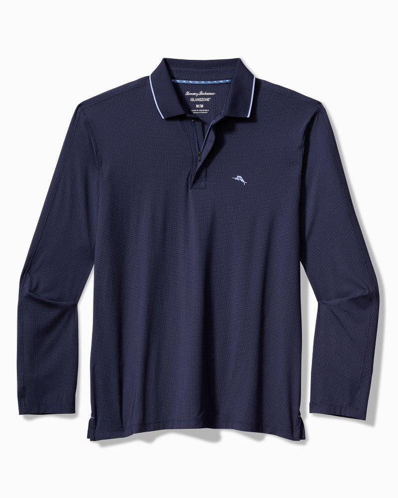 Palm Desert Fairway IslandZone® Long-Sleeve Polo Aleutian Night | Tommy Bahama Latest - Palm Desert Fairway IslandZone® Long-Sleeve Polo