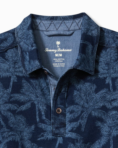 Palm Impressions Polo Indigo | Tommy Bahama Trending - Palm Impressions Polo