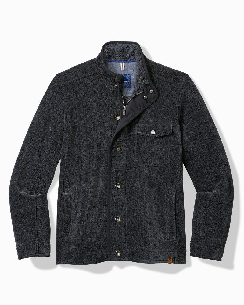 Sumner Fleece Shirt Jacket Navy | Tommy Bahama Premium - Sumner Fleece Shirt Jacket