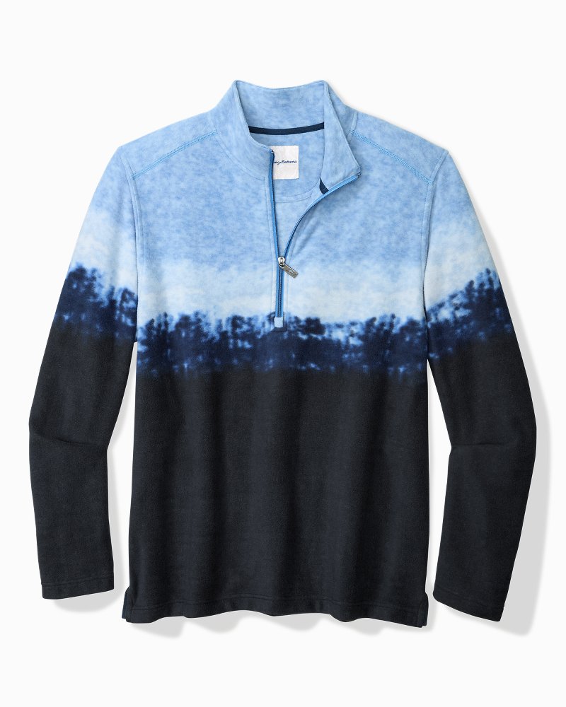 Azul Tides Ombré Half-Zip Sweatshirt Blues | Tommy Bahama Deals - Azul Tides Ombré Half-Zip Sweatshirt