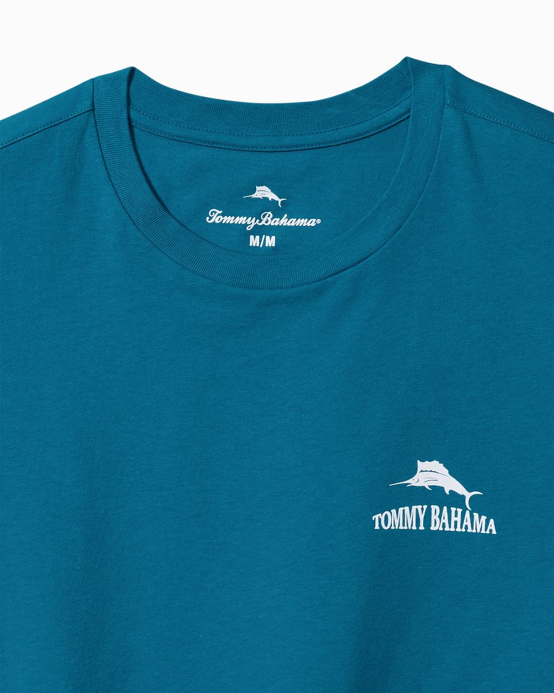 Always Look at the Big Pitcher Graphic T-Shirt Blue Allure | Tommy Bahama Great Value - Always Look at the Big Pitcher Graphic T-Shirt