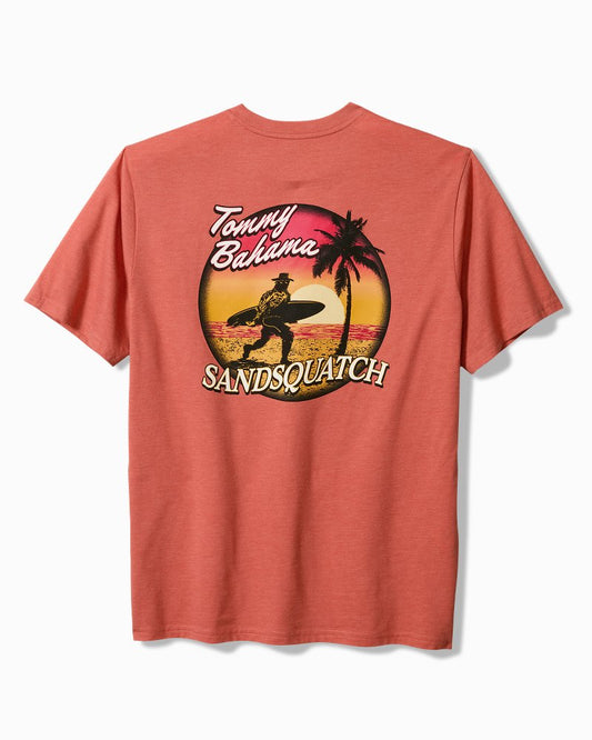 Sandsquatch Pocket T-Shirt Red Ginger Heather | Tommy Bahama Top Pick - Sandsquatch Pocket T-Shirt