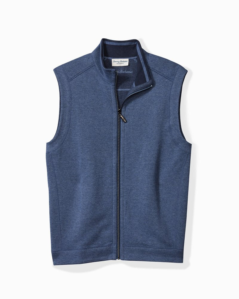 Flip Coast Reversible Vest Blue Note Heather | Tommy Bahama Deals - Flip Coast Reversible Vest