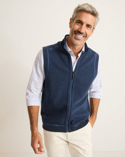 Flip Coast Reversible Vest Blue Note Heather | Tommy Bahama Deals - Flip Coast Reversible Vest