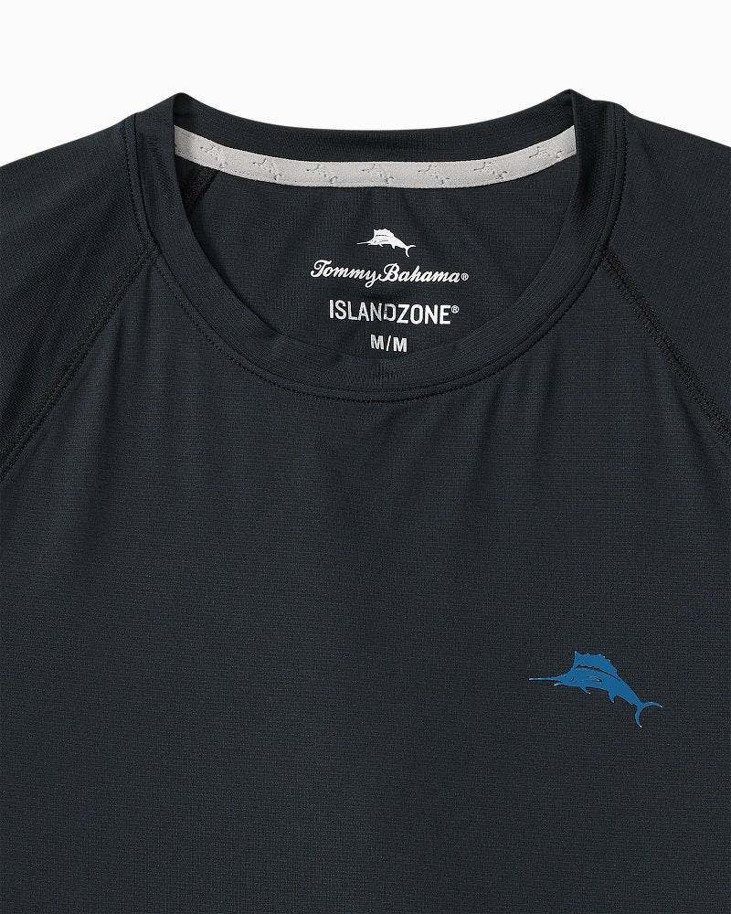 Chill Time Surf IslandZone® Short-Sleeve Rash Guard Jet Black | Tommy Bahama Quality - Chill Time Surf IslandZone® Short-Sleeve Rash Guard