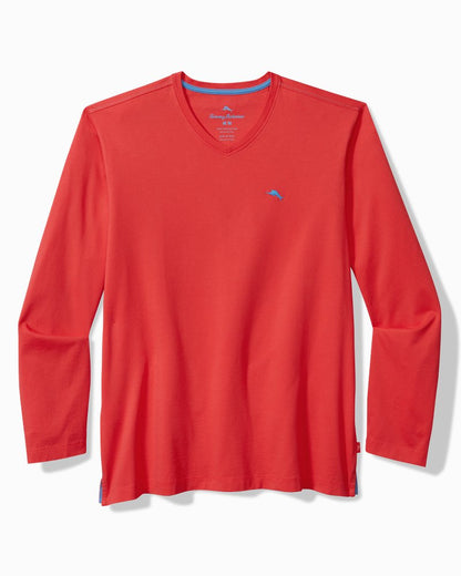 Bali Skyline Long-Sleeve V-Neck T-Shirt Zanzibar Red | Tommy Bahama Signature - Bali Skyline Long-Sleeve V-Neck T-Shirt