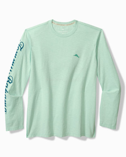 Marlin Mirage Lux Long-Sleeve T-Shirt Light Caribbean Tile | Tommy Bahama Recommended - Marlin Mirage Lux Long-Sleeve T-Shirt