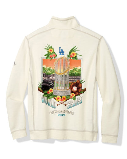 2024 MLB® World Series™ Tobago Bay Half-Zip Sweatshirt los_angeles_dodgers | Tommy Bahama Recommended - 2024 MLB® World Series™ Tobago Bay Half-Zip Sweatshirt